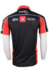 DS068 online order standard team shirts  sample customized standard team shirts  design printing standard team shirts style  online franchise shop back view